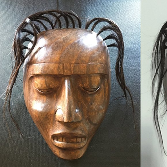 Hand Carved Wooden Mask from Bali - Picture 2 of 3